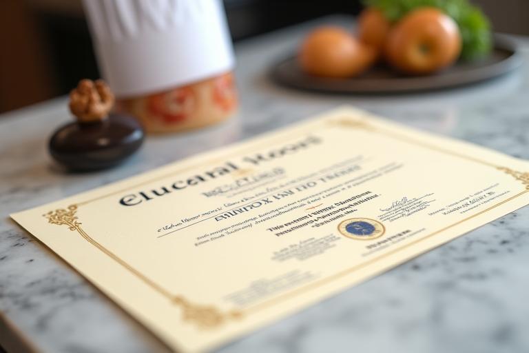 Certificación culinaria profesional