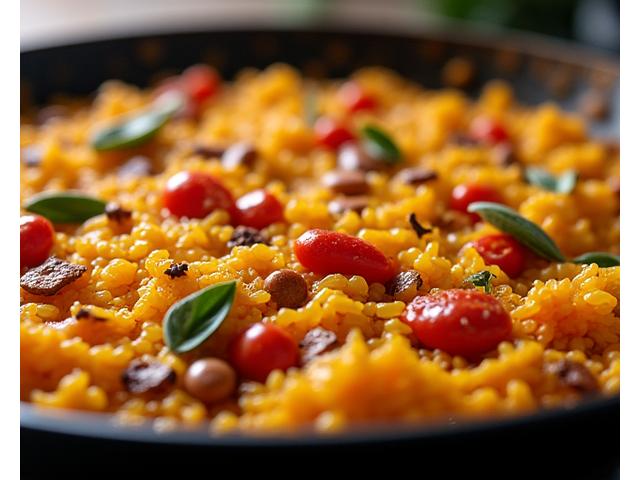 Paella valenciana tradicional